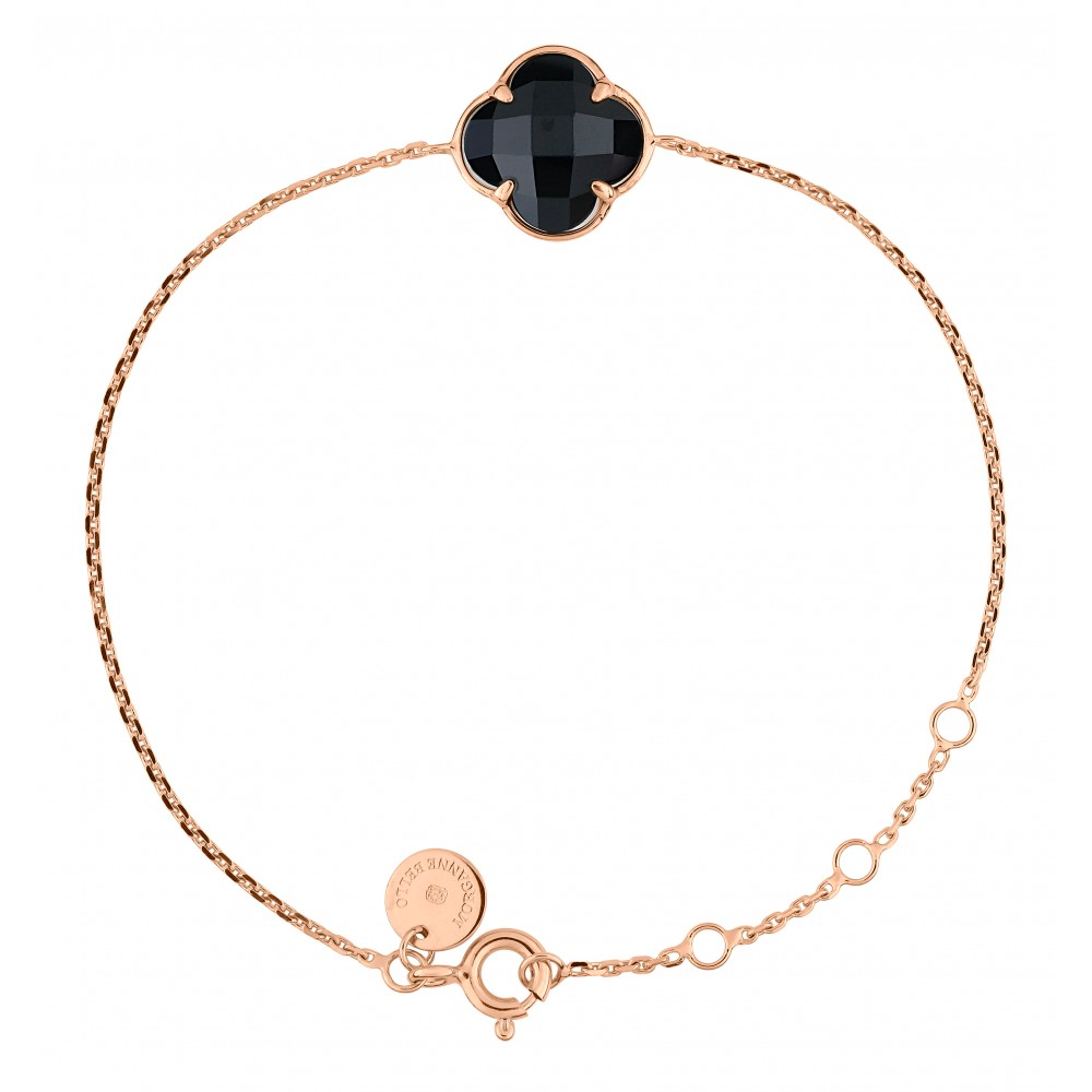 Morgane Bello - BLACK ONYX ROSE GOLD VICTORIA BRACELET