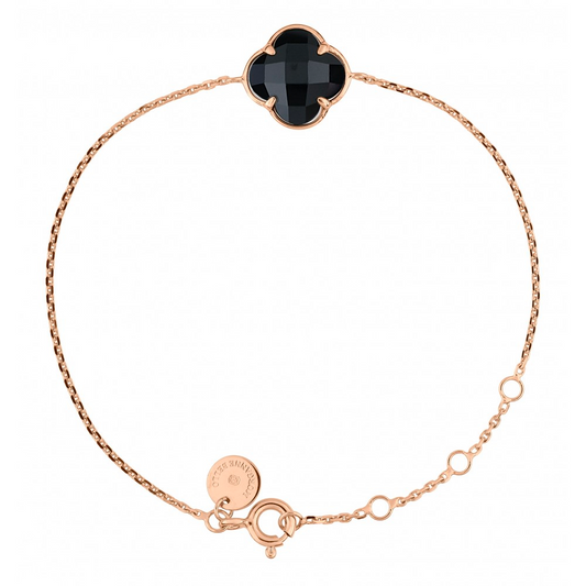 Morgane Bello - BLACK ONYX ROSE GOLD VICTORIA BRACELET