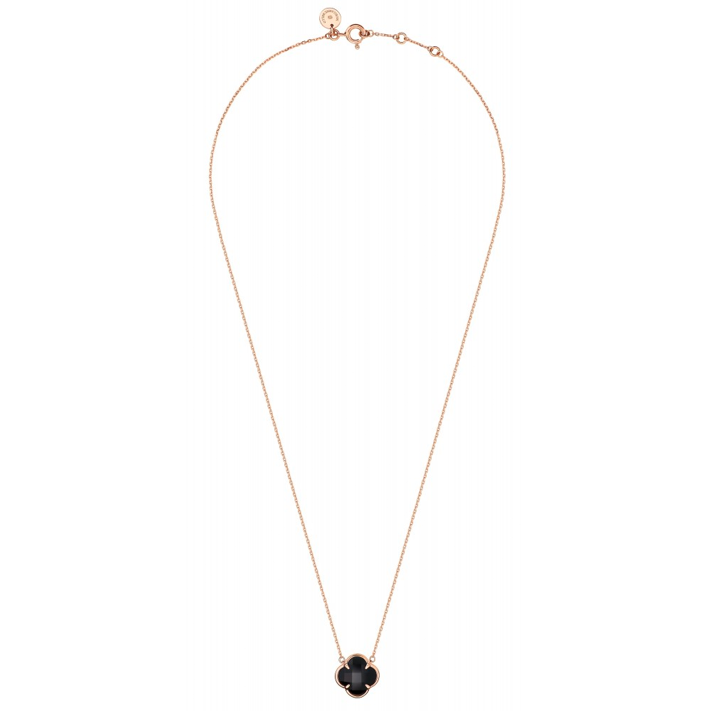 Morgane Bello -  BLACK ONYX ROSE GOLD VICTORIA NECKLACE