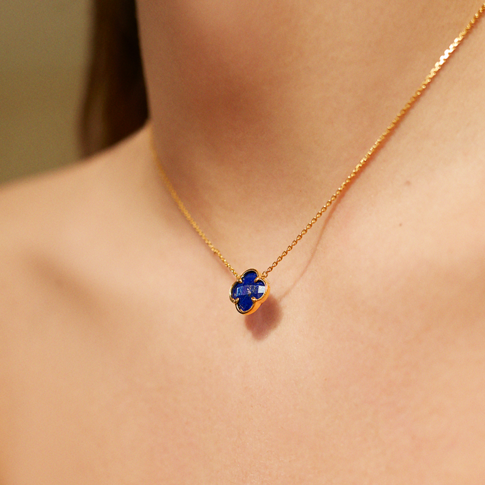 Morgane Bello - LAPIS LAZULI YELLOW GOLD VICTORIA NECKLACE