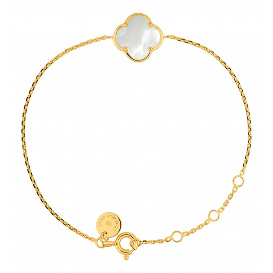 Morgane Bello - MOTHER-OF-PEARL YELLOW GOLD VICTORIA BRACELET