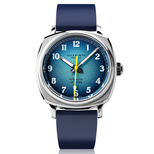 Verimatic 39mm blue fumé blue rubber