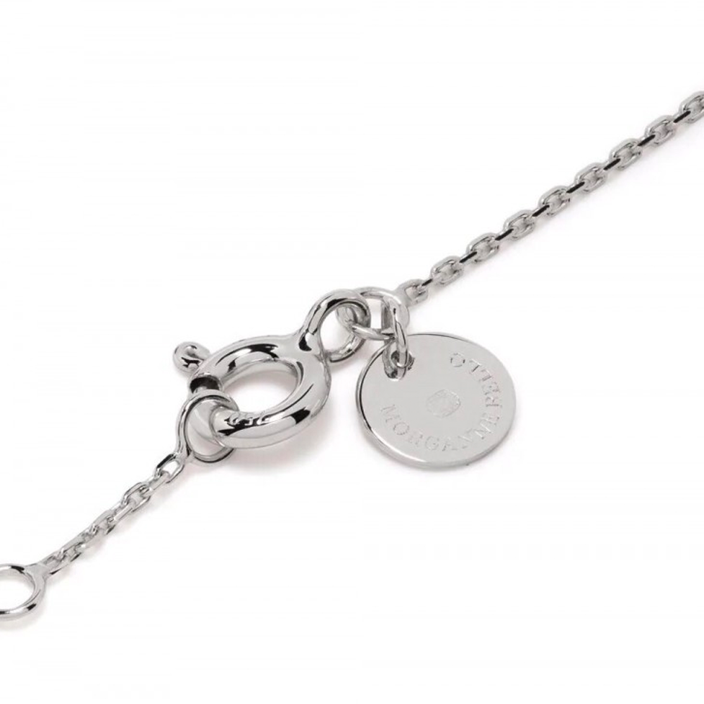 Morgane Bello - WHITE DIAMONDS CLOVER WHITE GOLD NECKLACE